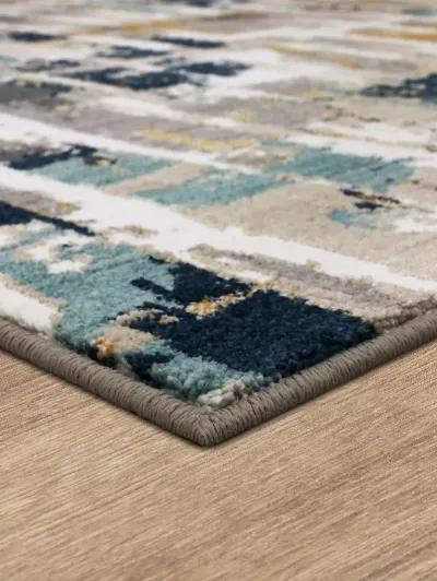 Vanguard by Drew & Jonathan Home Provenance Majolica Blue 2' 4" X 7' 10" Rug