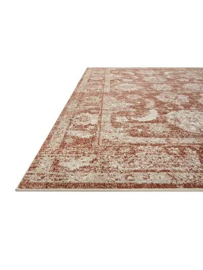 Odette ODT03 Rust/Ivory 4' x 6' Rug