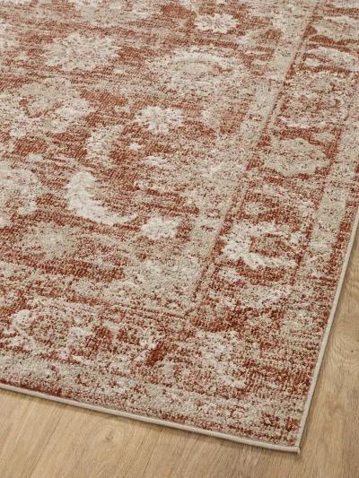 Odette ODT03 Rust/Ivory 4' x 6' Rug