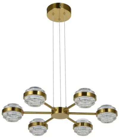 VONN Lighting 6-Light Height Adjustable Pendant Lighting Integrated LED Chandelier