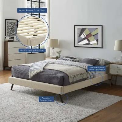 Modway - Loryn Full Fabric Bed Frame with Round Splayed Legs