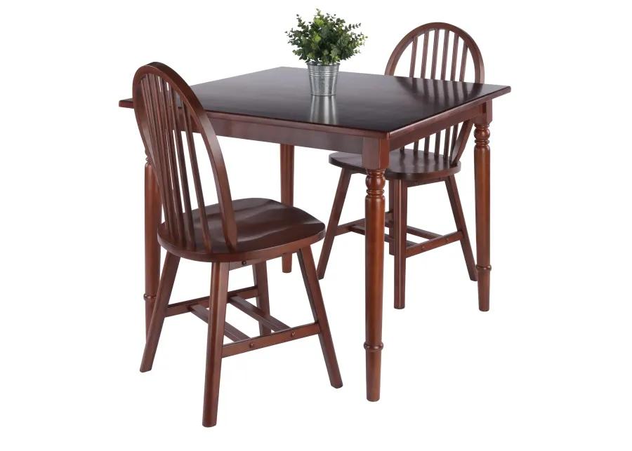 Winsome Wood Mornay Dining Set, Walnut