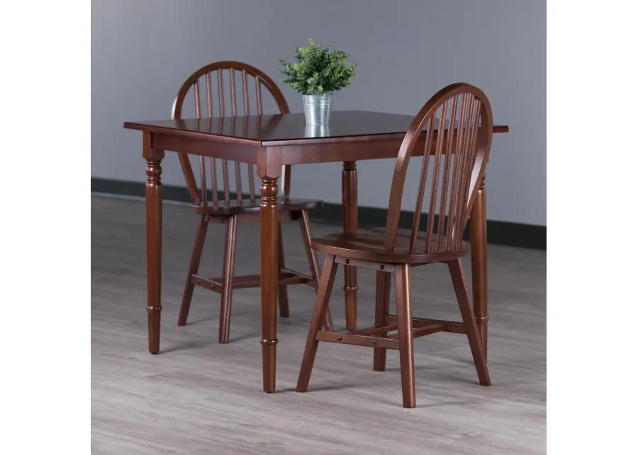 Winsome Wood Mornay Dining Set, Walnut