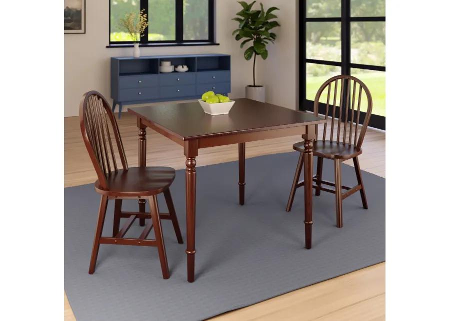 Winsome Wood Mornay Dining Set, Walnut