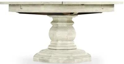 Whitewash Round Extendable Dining Table