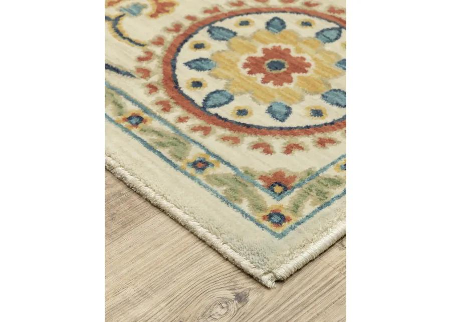 Francesca 2'3" x 7'6" Ivory Rug