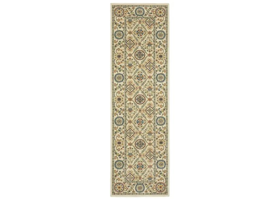 Francesca 2'3" x 7'6" Ivory Rug