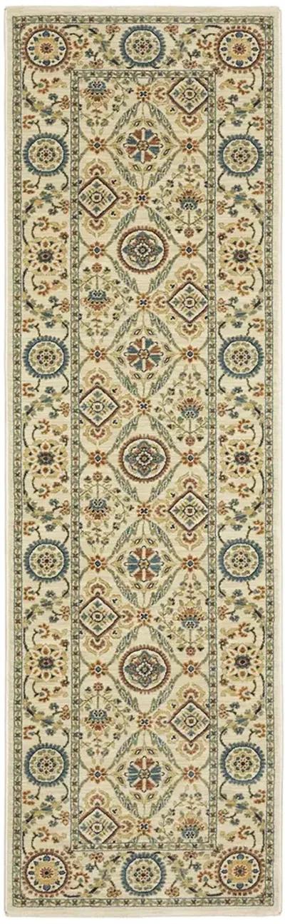 Francesca 2'3" x 7'6" Ivory Rug