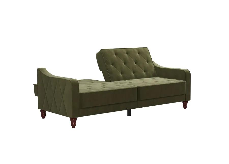 Vintage Tufted Split Back Futon