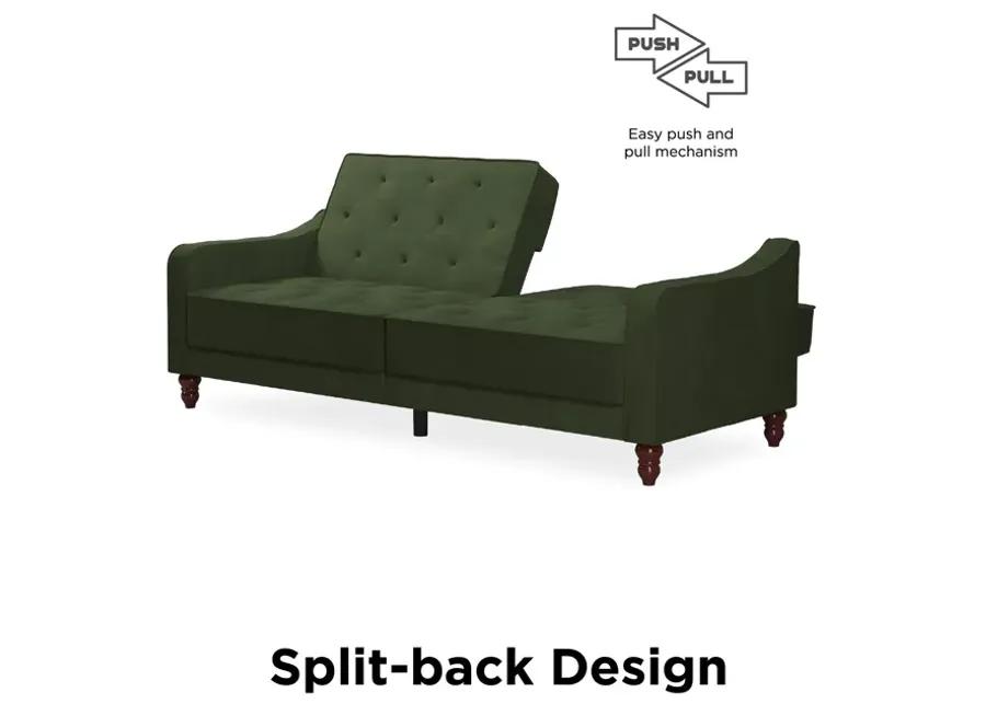 Vintage Tufted Split Back Futon