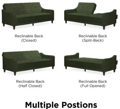 Vintage Tufted Split Back Futon