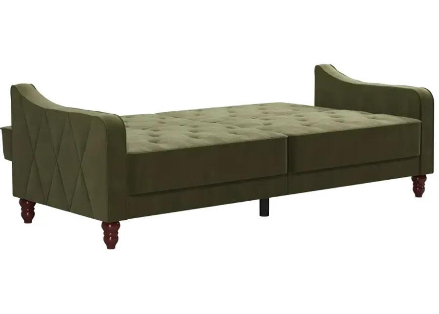 Vintage Tufted Split Back Futon