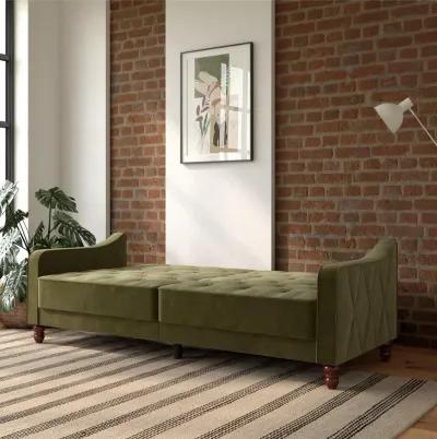 Vintage Tufted Split Back Futon