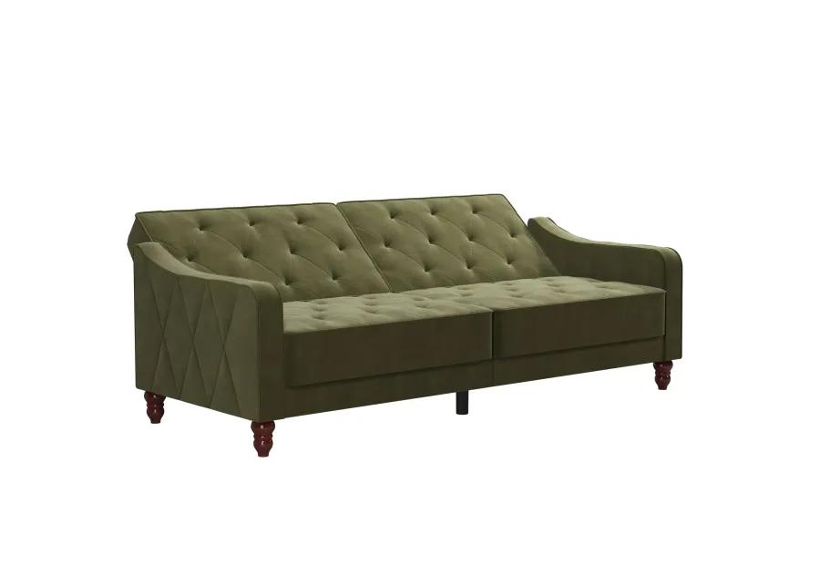 Vintage Tufted Split Back Futon