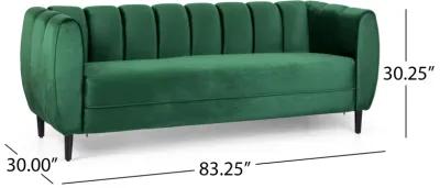 Merax Velvet 3-Seater Sofa