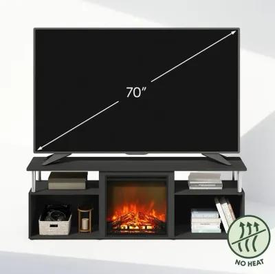 Electric Fireplace Corner TV Stand, Entertainment Center for TV up to 70 Inch