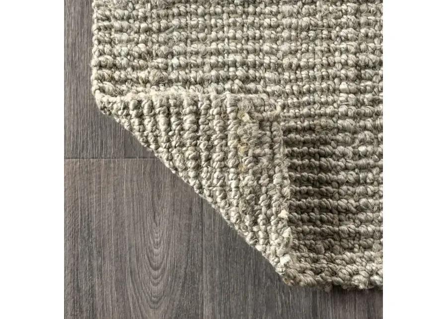 Pata Hand Woven Chunky Jute Natural 2 ft. x 10 ft. Runner Rug