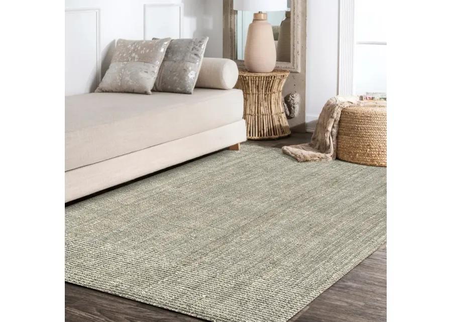 Pata Hand Woven Chunky Jute Natural 2 ft. x 10 ft. Runner Rug