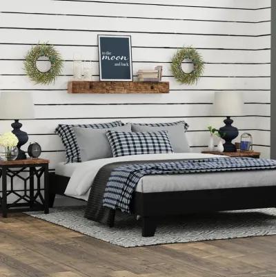 eLuxury Wooden Platform Bed Frame