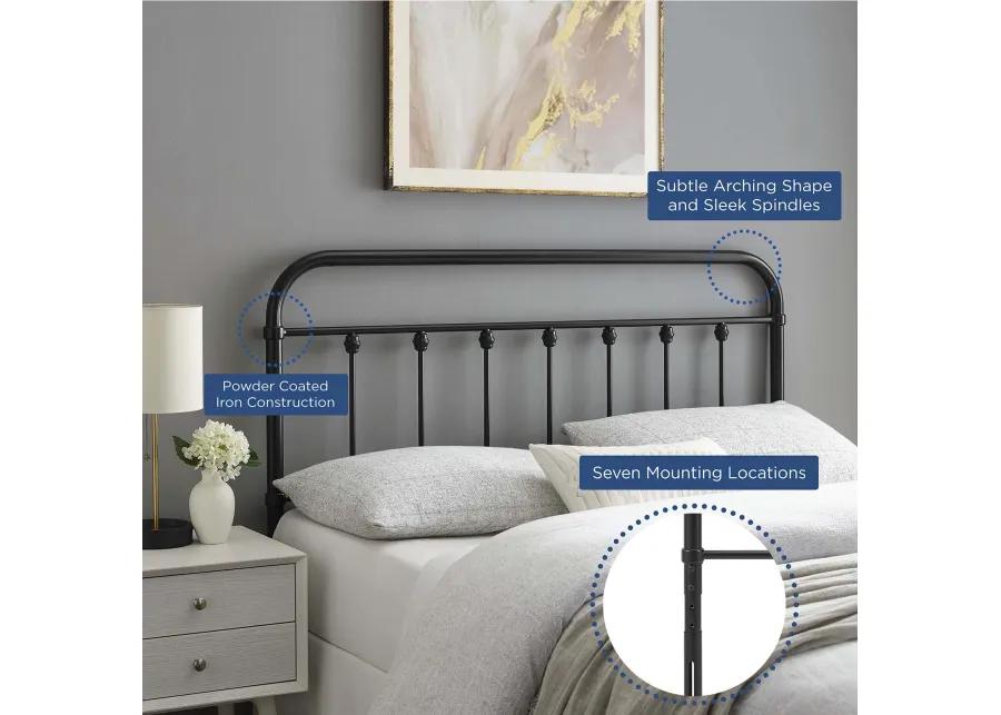 Sage Metal Headboard