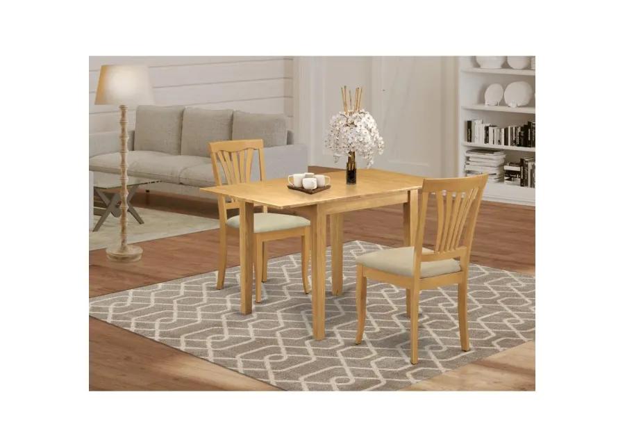 Dining Room Set Oak, NDAV3-OAK-C