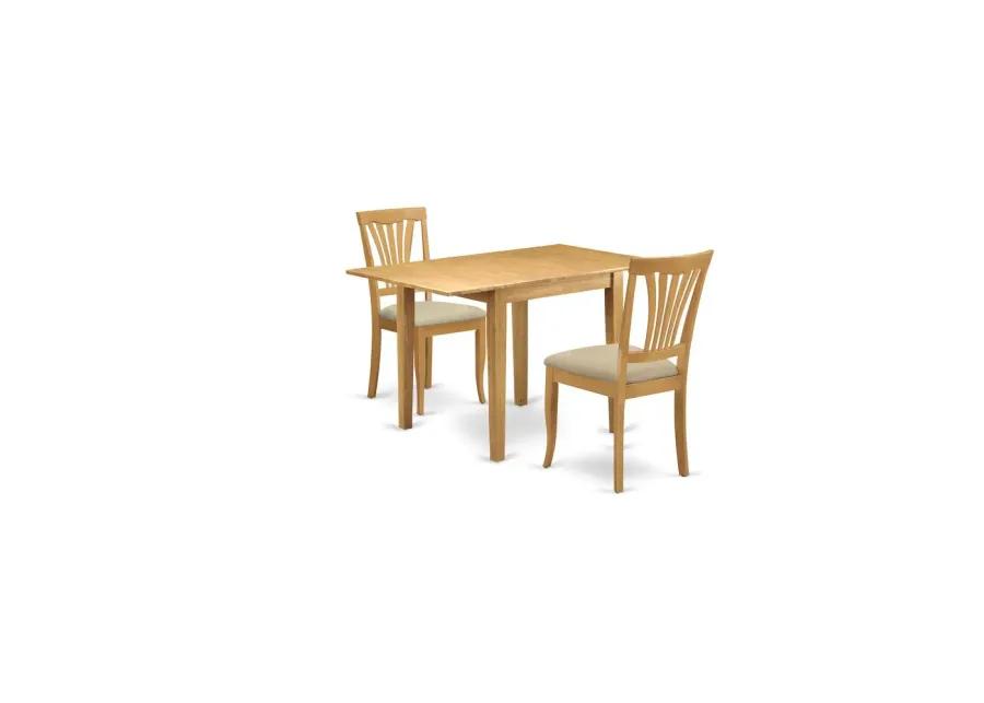 Dining Room Set Oak, NDAV3-OAK-C