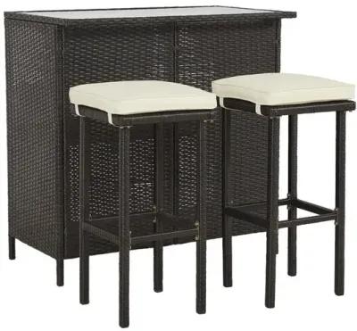 Bar (3 Piece Set- Bar & 2 Stools)