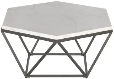 Corvus White Marble Top Cocktail Table