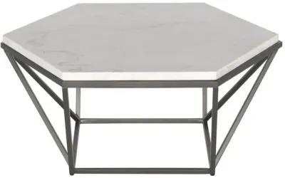 Corvus White Marble Top Cocktail Table