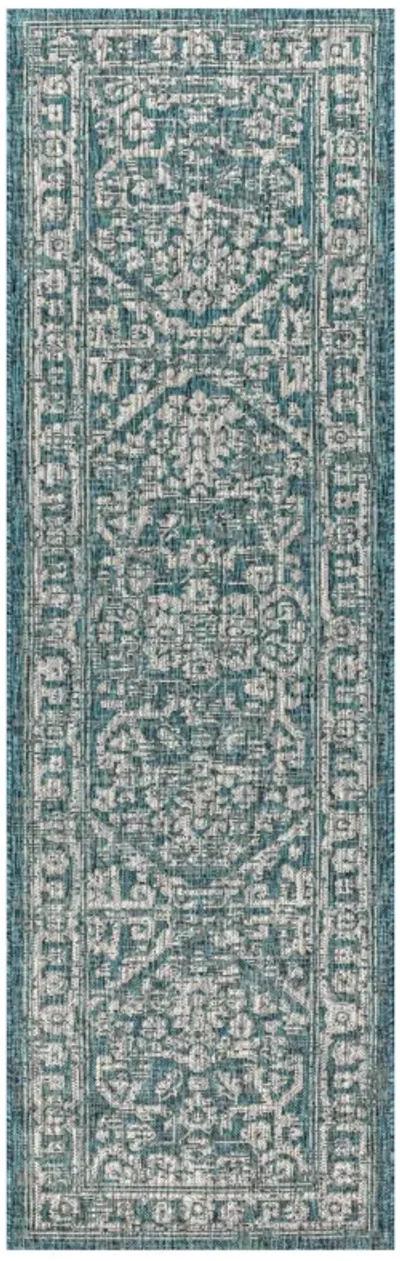 Malta Bohemian Medallion Textured Weave Indoor/Outdoor Area Rug