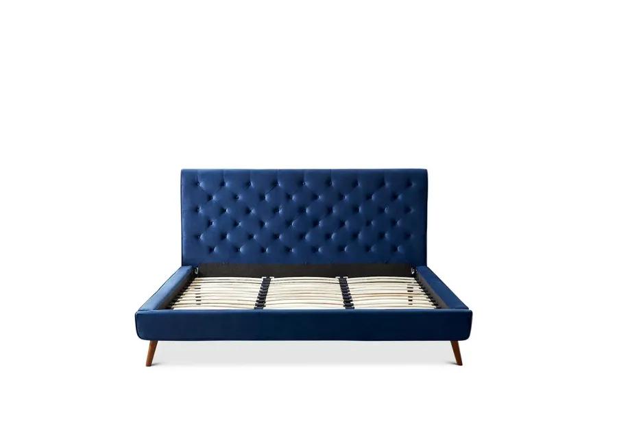 Ashcroft Furniture Co Dillon King Velvet Platform Bed