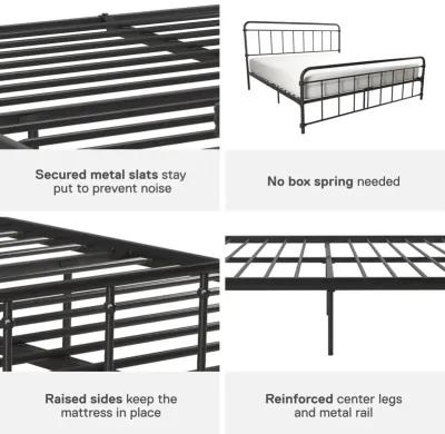 Wyn Metal Black Bed