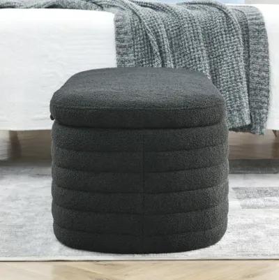 Length 45.5 Inchesstorage Ottoman Bench Upholstered Fabric Storage Bench End Of Bed Stool