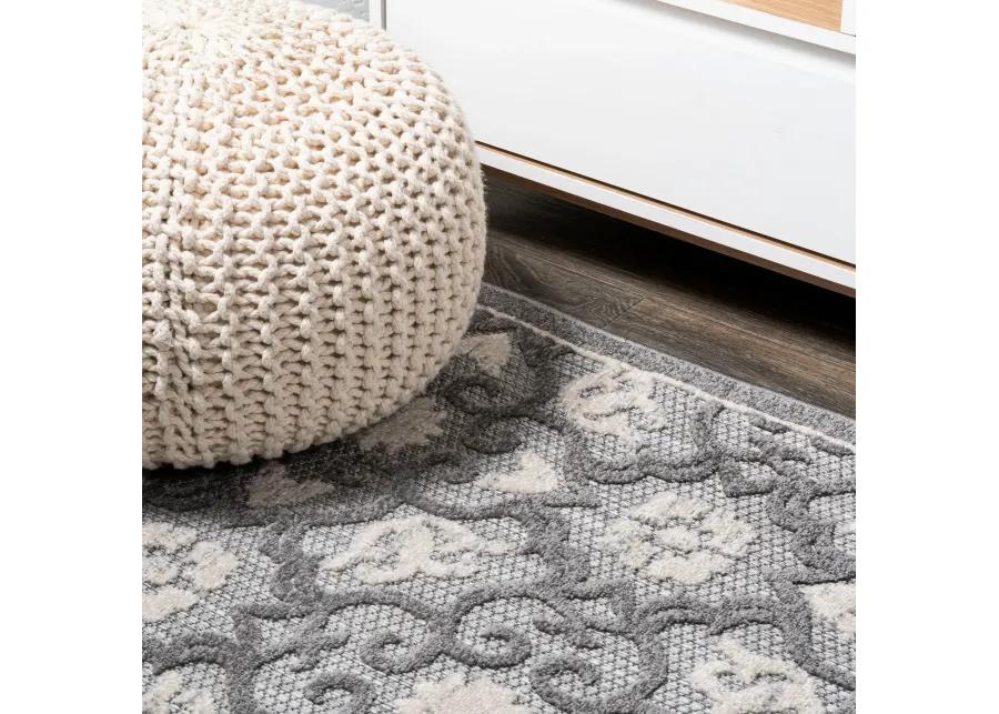 Gallia Tile Trellis High-Low Indoor/Outdoor Area Rug