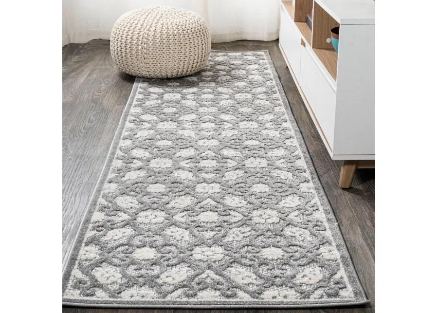 Gallia Tile Trellis High-Low Indoor/Outdoor Area Rug