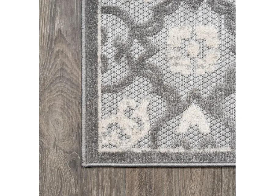 Gallia Tile Trellis High-Low Indoor/Outdoor Area Rug