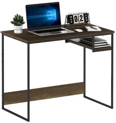 Furinno Moretti Modern Lifestyle Study Desk, 35, Columbia Walnut