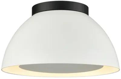 Pelham 10'' Wide 2-Light White Flush Mount