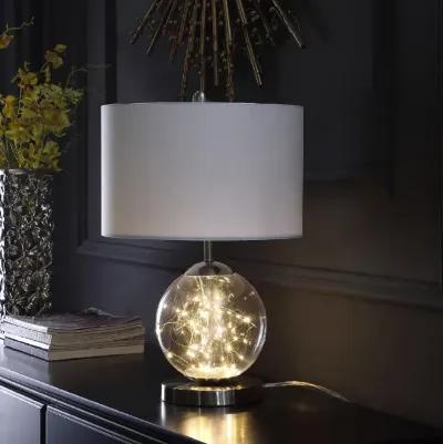 20.5" In Athena Glass LED Plasma Mid-Century Metal Table Lamp