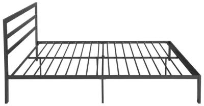 Queen Size Metal Bed Frame With Headboard Charcoal