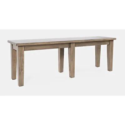 Jofran Prescott Park Modern Contemporary 52'' Solid Wood Dining Bench