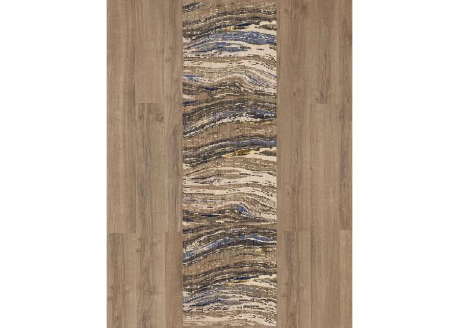 Enigma Continuum Smokey gray 2' 4" X 7' 10" Rug