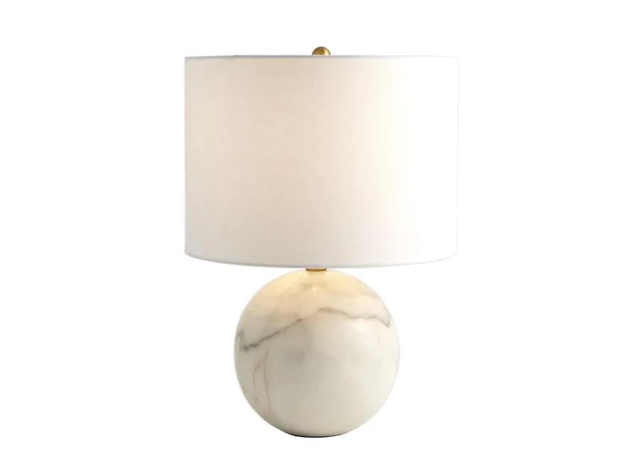 Marble Sphere Lamp-White