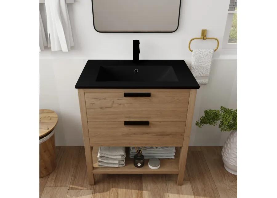 30 Inch Bathroom Vanity Plywood With 2 Drawers