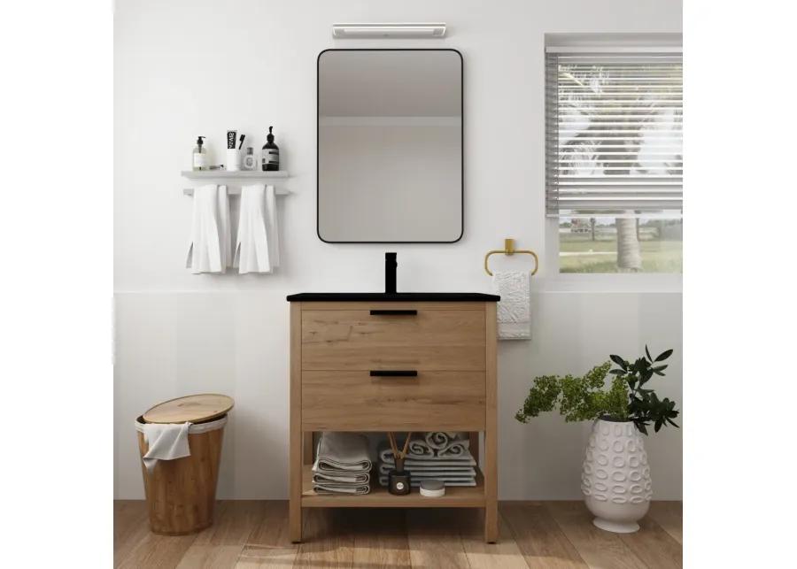 30 Inch Bathroom Vanity Plywood With 2 Drawers