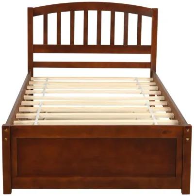 Merax Platform Bed Frame with Trundle