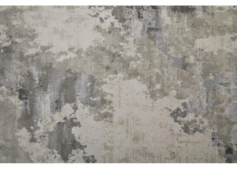 Prasad 3970F Ivory/Gray 2'10" x 7'10" Rug