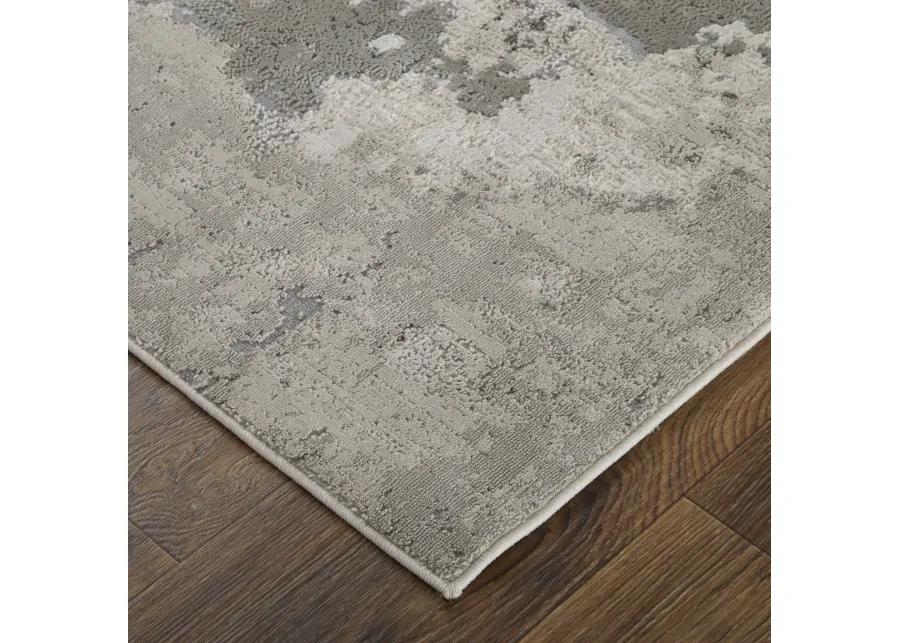 Prasad 3970F Ivory/Gray 2'10" x 7'10" Rug