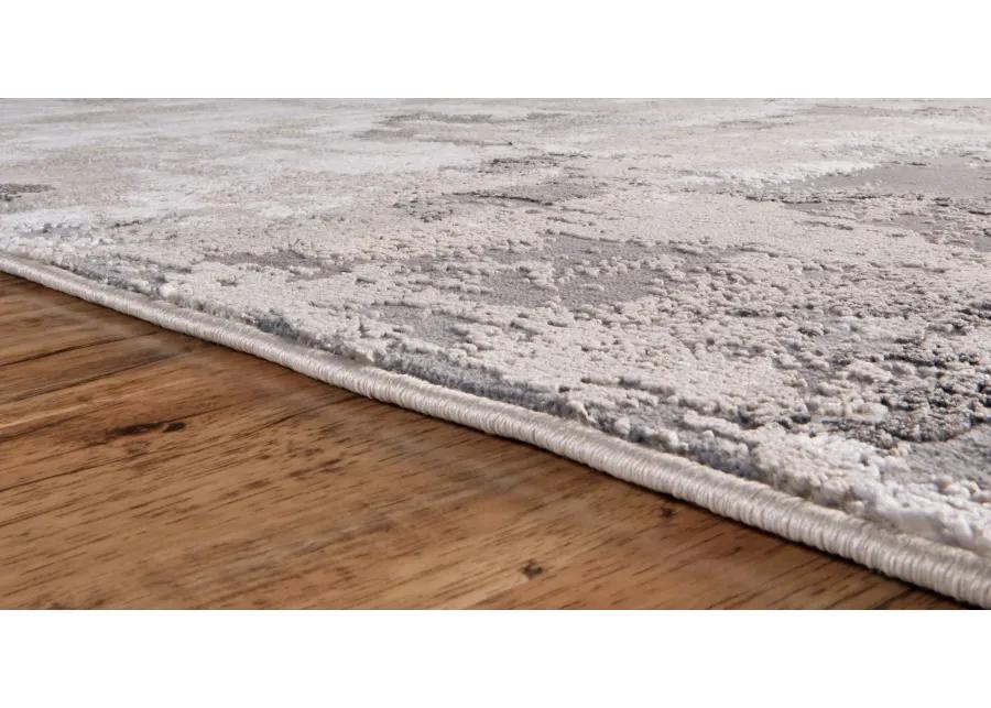 Prasad 3970F Ivory/Gray 2'10" x 7'10" Rug