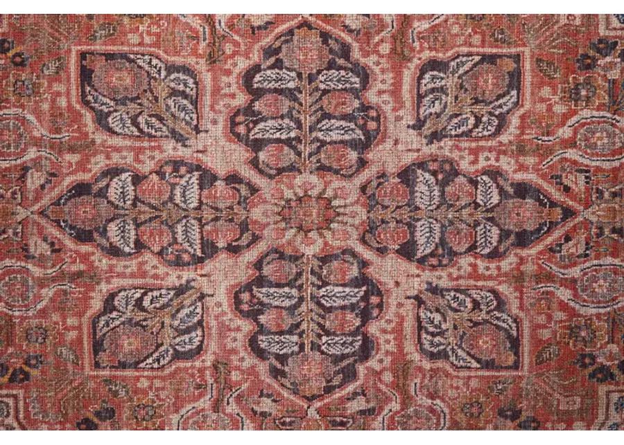 Rawlins 39HNF Red/Tan/Pink 2' x 3' Rug